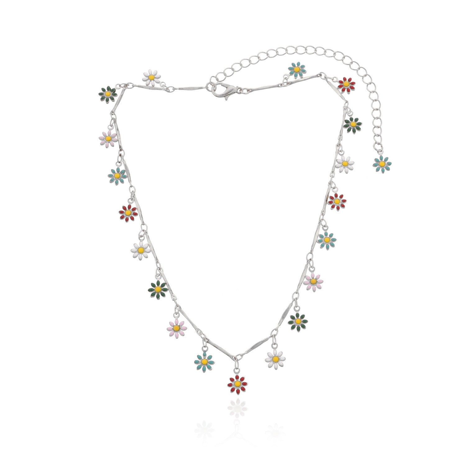 Wholesale Flower Simple Copper Necklaces